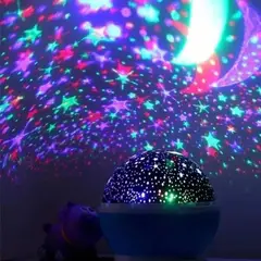 MOVI - LAMPARA LED ESPANTACUCOS PROYECTOR LUZ ESTRELLAS MESA NIÑOS