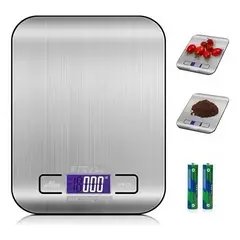 GENERICO - Balanza Cocina Digital 5kg Alta Precisión Y Acero Inoxidable
