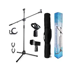 KINDA NICE - Trípode De Micrófono De Pie Retráctil Soporte De Micrófono