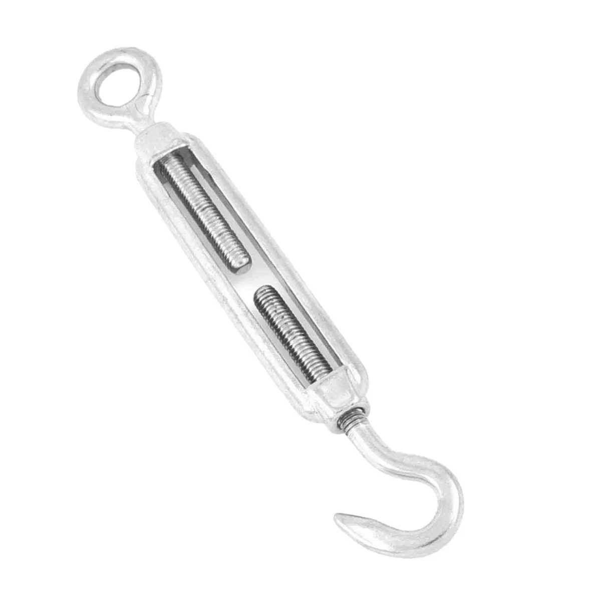 KINDA NICE - Tensor Ojo Gancho Galvanizado Piola Acero 1/4 M6 Pack De 12