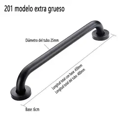 GENERAL - 2 Barras De Seguridad Apoyo 50 Cm Pasamanos Acero Inoxidable