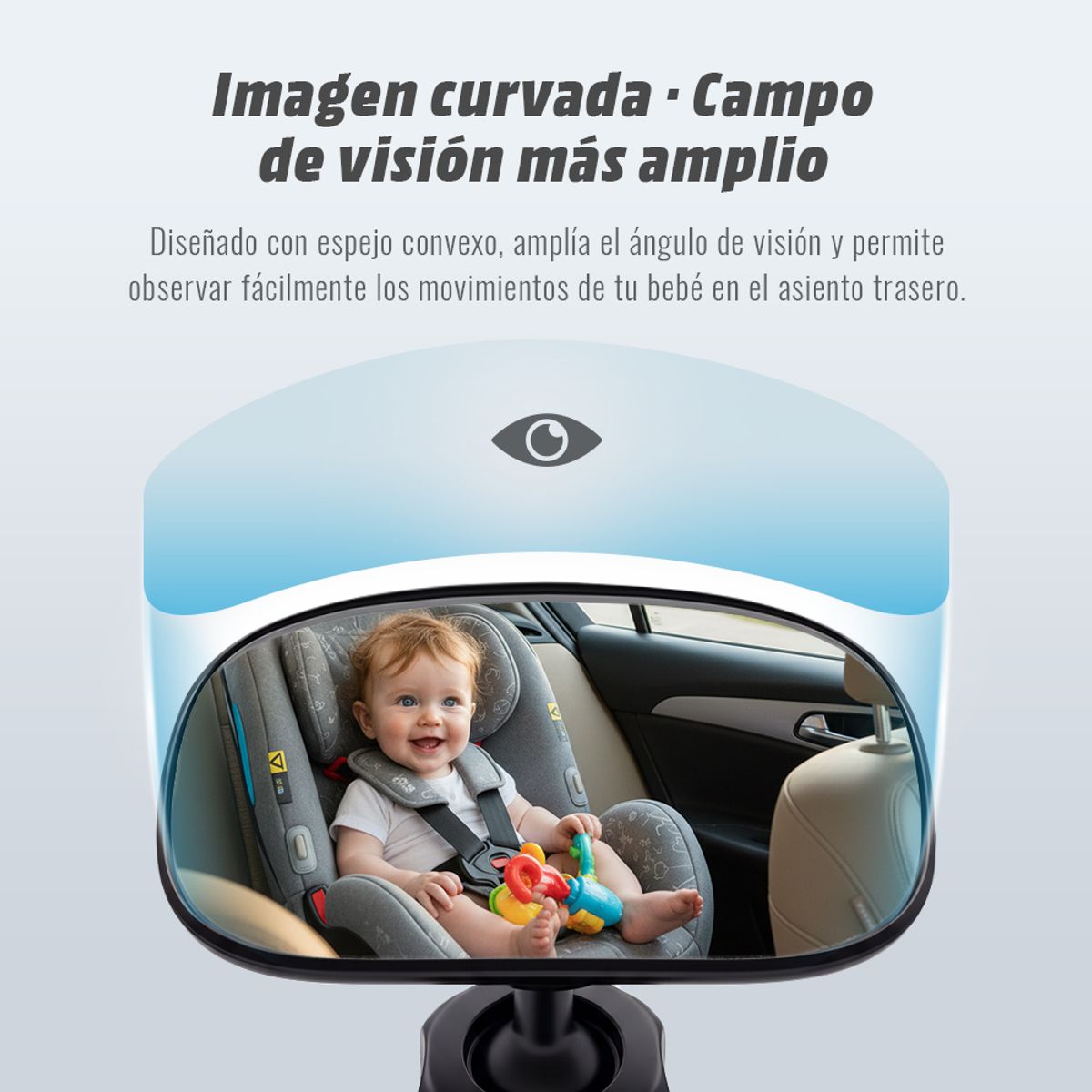 ZSPK - Espejo retrovisor ajustable para bebés en el coche