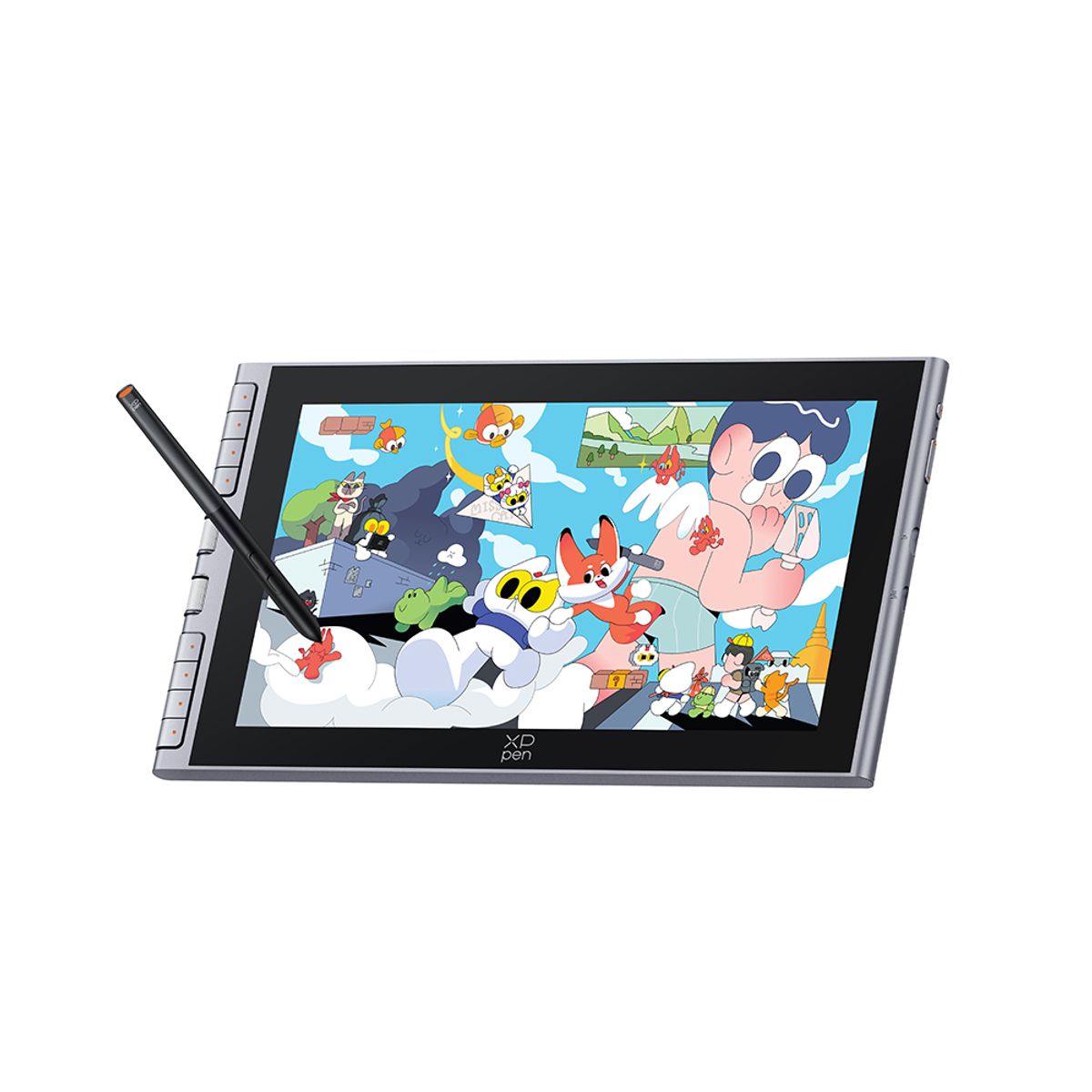 XP-PEN - XPPen Tableta Gráfica Artist 12 3rd Gris Plateado