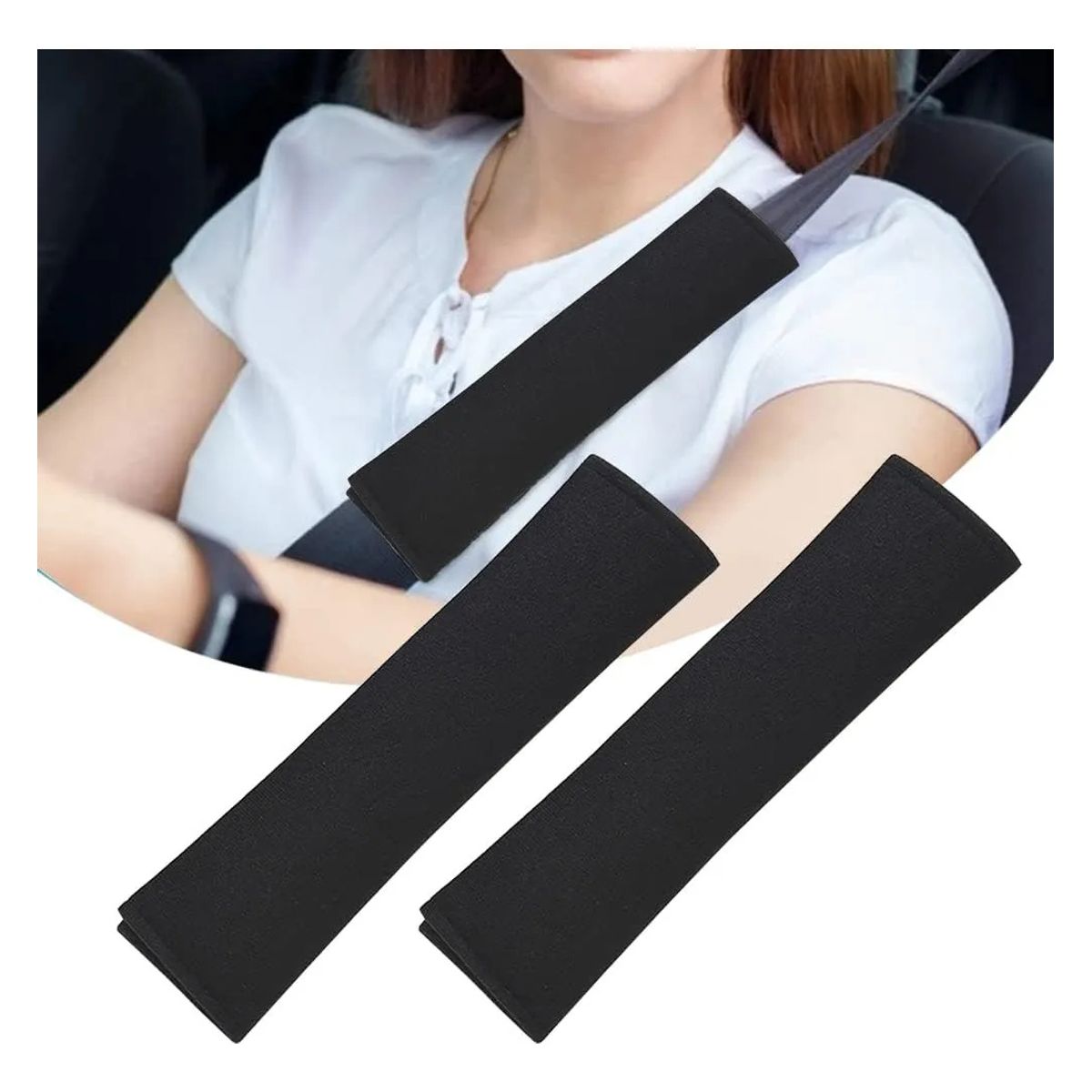 KUANGYE - 2 Funda Cubre Cinturón Seguridad Almohada Auto