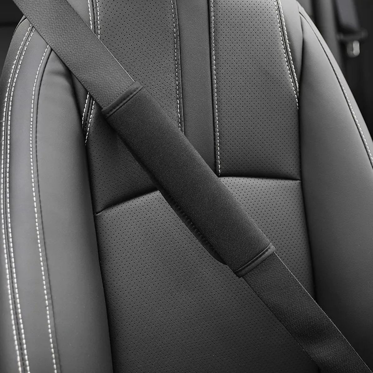 KUANGYE - 2 Funda Cubre Cinturón Seguridad Almohada Auto