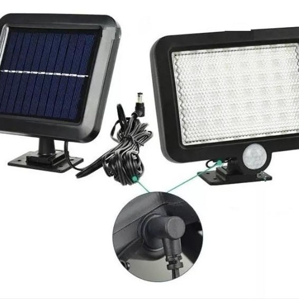 SUPERCENTER - Lámpara Led Solar Con Sensor De Movimiento Color Negro