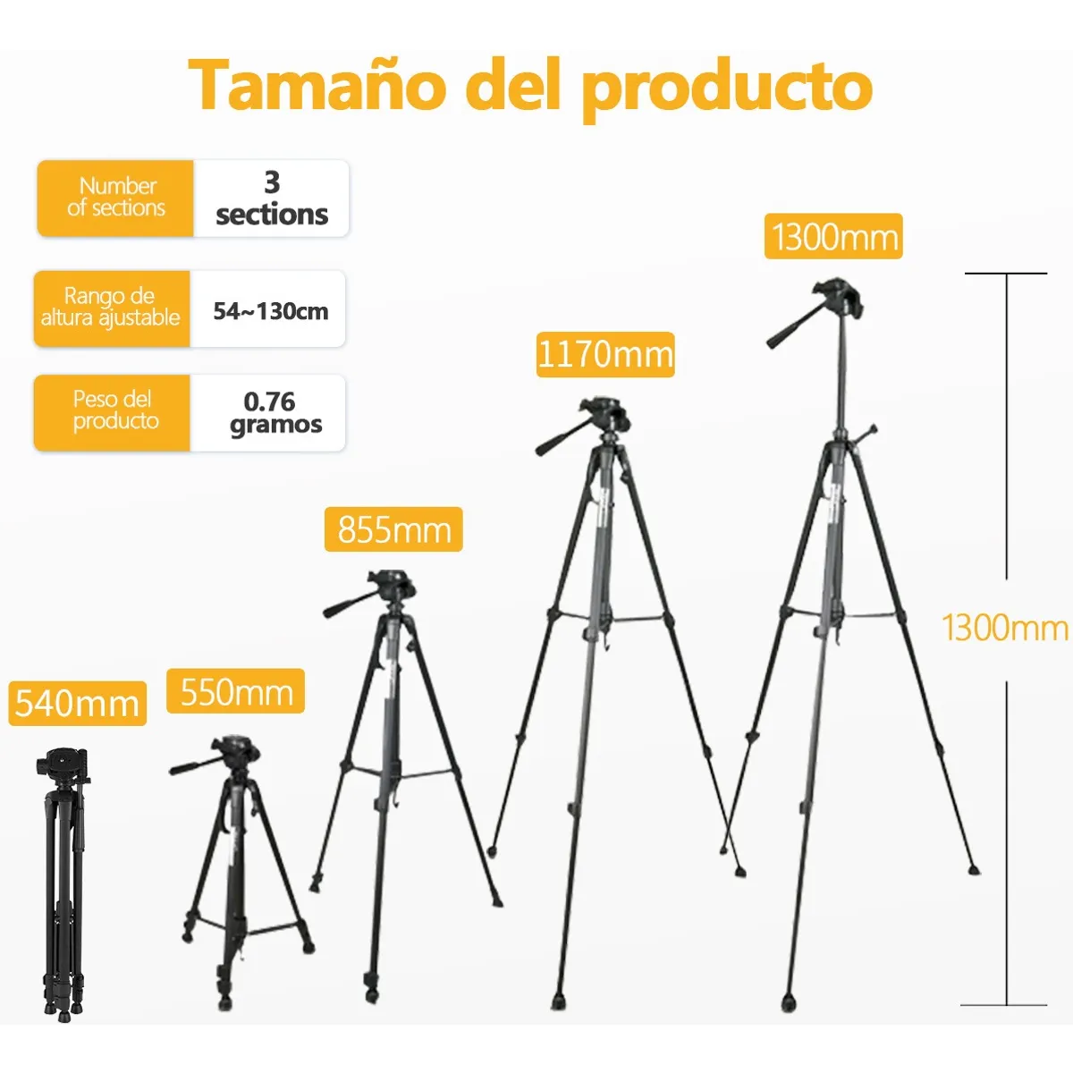 SUPERCENTER - Trípode Profesional Para Cámara Celular Video