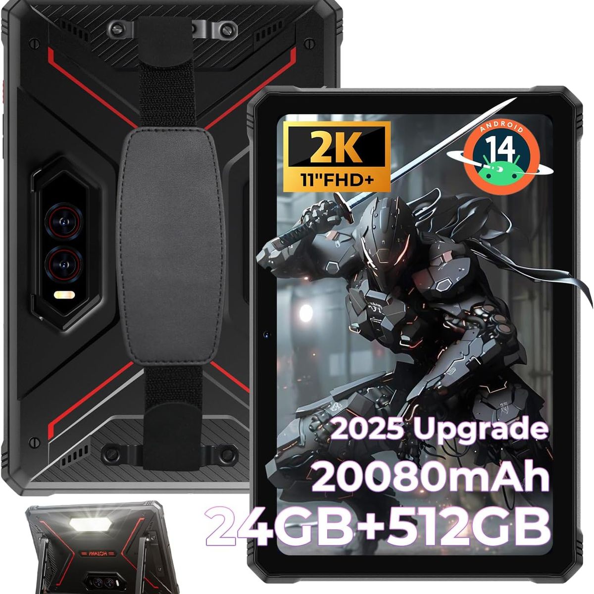 OUKITEL - Hotwav R9 PLUS Tableta 11 pulgadas 16GB+512GB 20080mAh-red