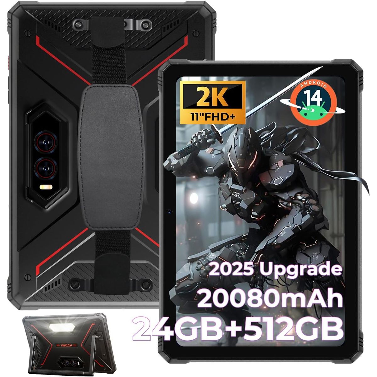 OUKITEL - Hotwav R9 PLUS Tableta 11 pulgadas 16GB+512GB 20080mAh-red