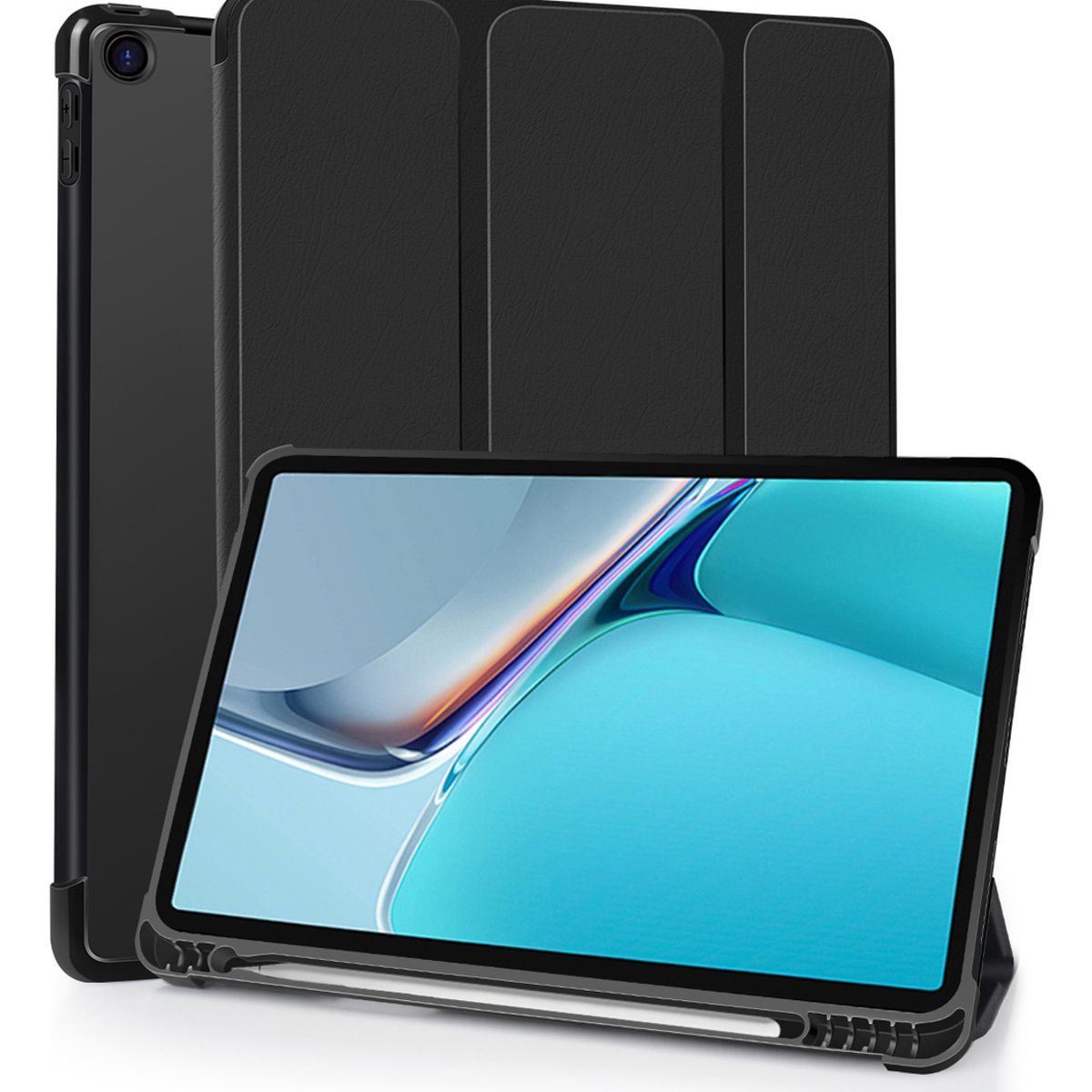 SUPERCENTER - Carcasa Smart Case Para iPad 10.2 7/8/9 Gen. C Ranura Pencil Negro