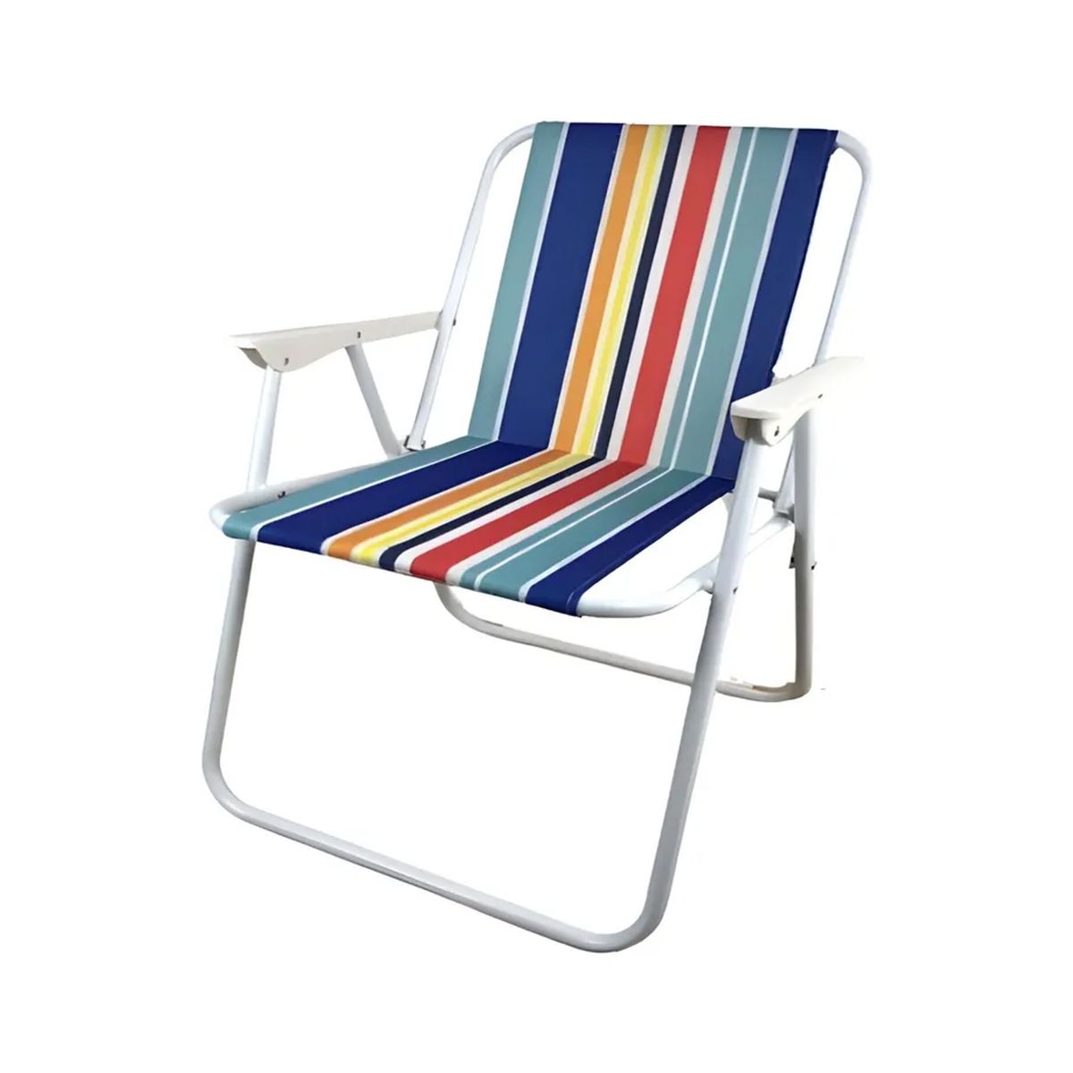 DEWINNER - Silla plegable acero rayada playera piscina terraza