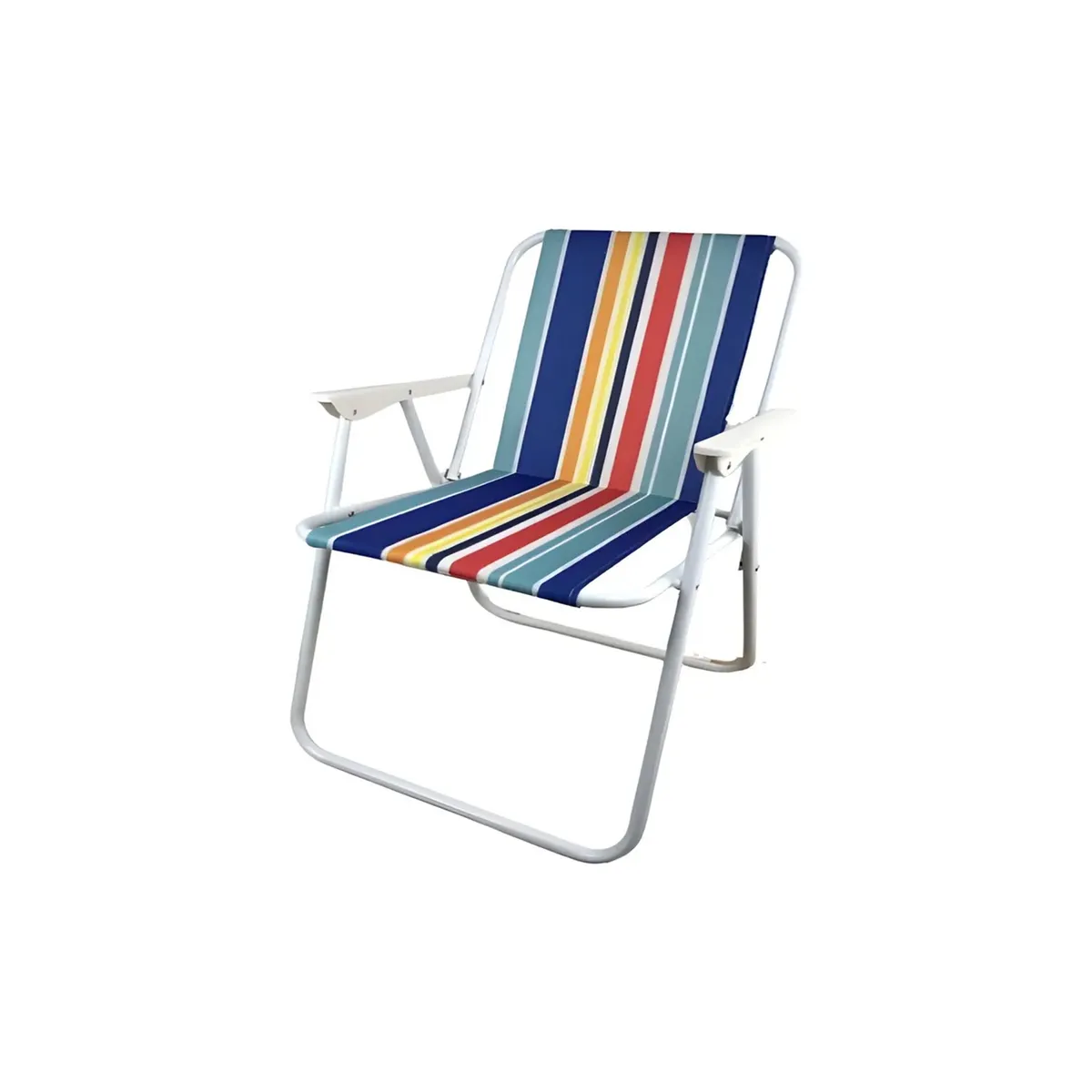 DEWINNER - Silla plegable acero rayada playera piscina terraza