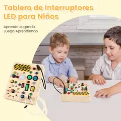 ZSPK - Tablero de Interruptores LED para Niños Educación Montessori