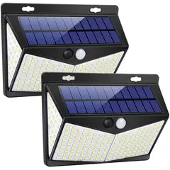 TATEE - Set 2 Lamparas Luz Solar Jardin Luz del sensor del cuerpo humano IP65