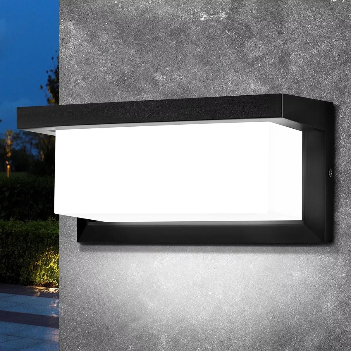TATEE - Lámpara de pared para exterior luz de pared impermeable 18W luz blanca