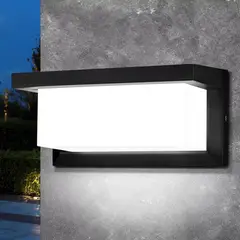 TATEE - Lámpara de pared para exterior luz de pared impermeable 18W luz blanca
