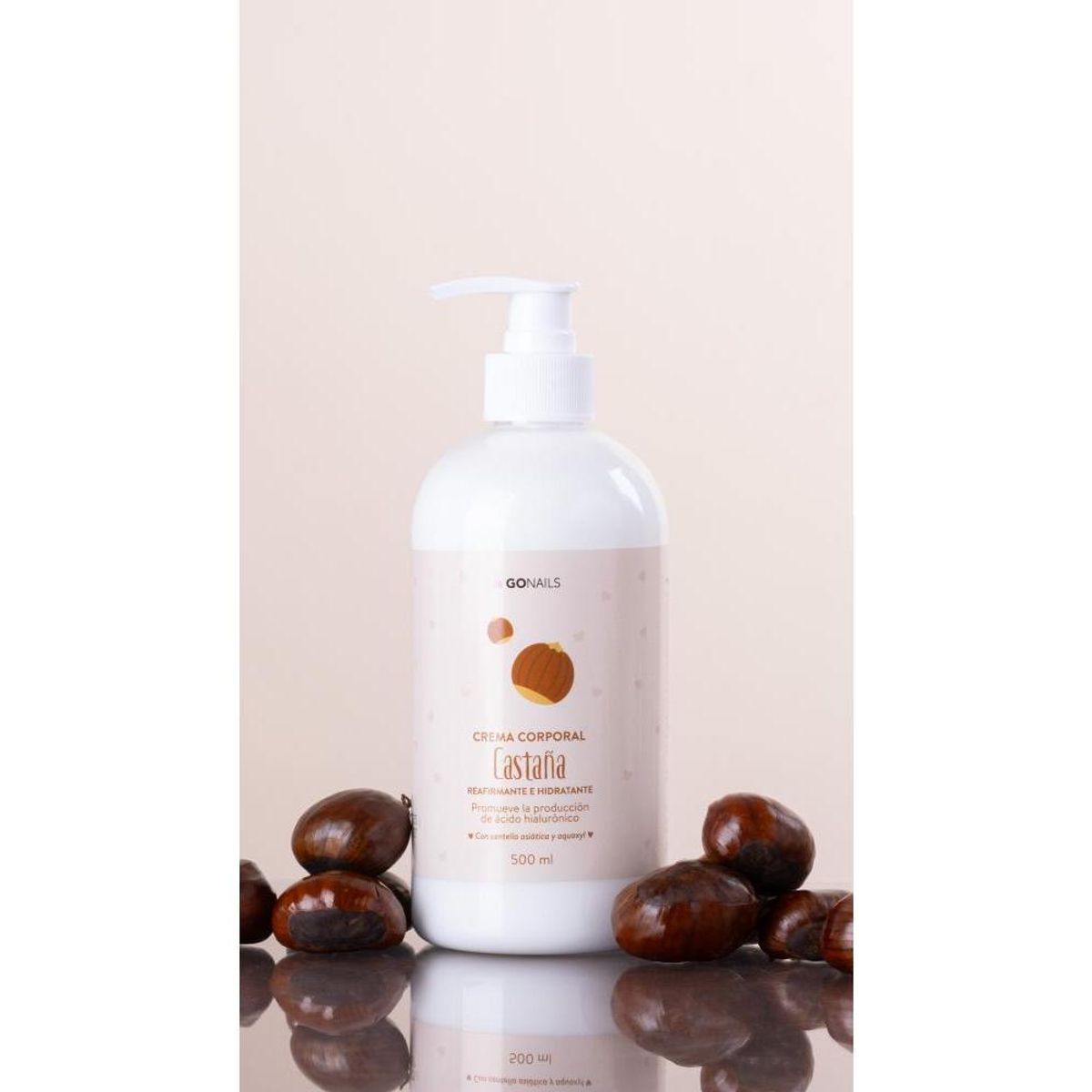 GO NAILS - Crema De Cuerpo Reafirmante E Hidratante 500 Ml Go Nails Beige