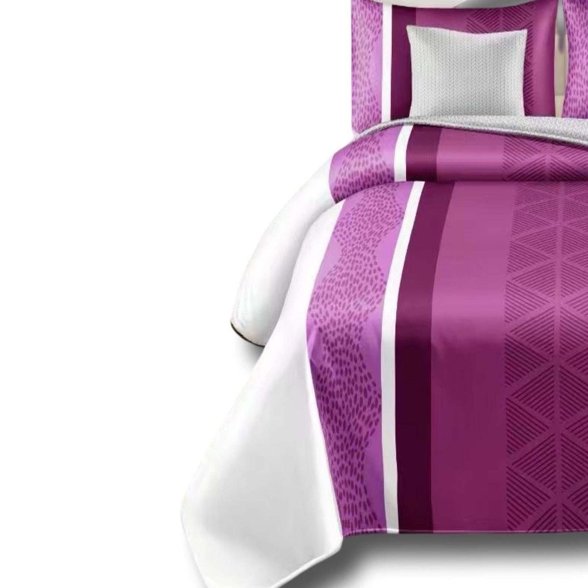 GENERICO - CUBRECAMA COLCHA 9 PIEZAS 2 PLAZAS QUILT MAS SABANAS MAS CORTINA DE TELA