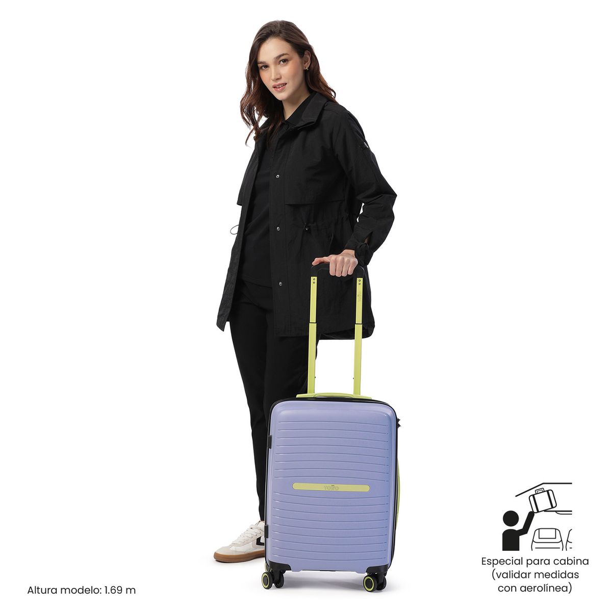 TOTTO - Maleta de 10 kilos 360 Wave 20 Pequeña Morada  Totto