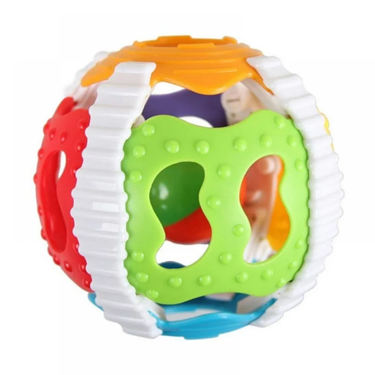 GENERICO - Pelota Sensorial Musical Con Luz Para Bebés Sonajero Morder Multicolor