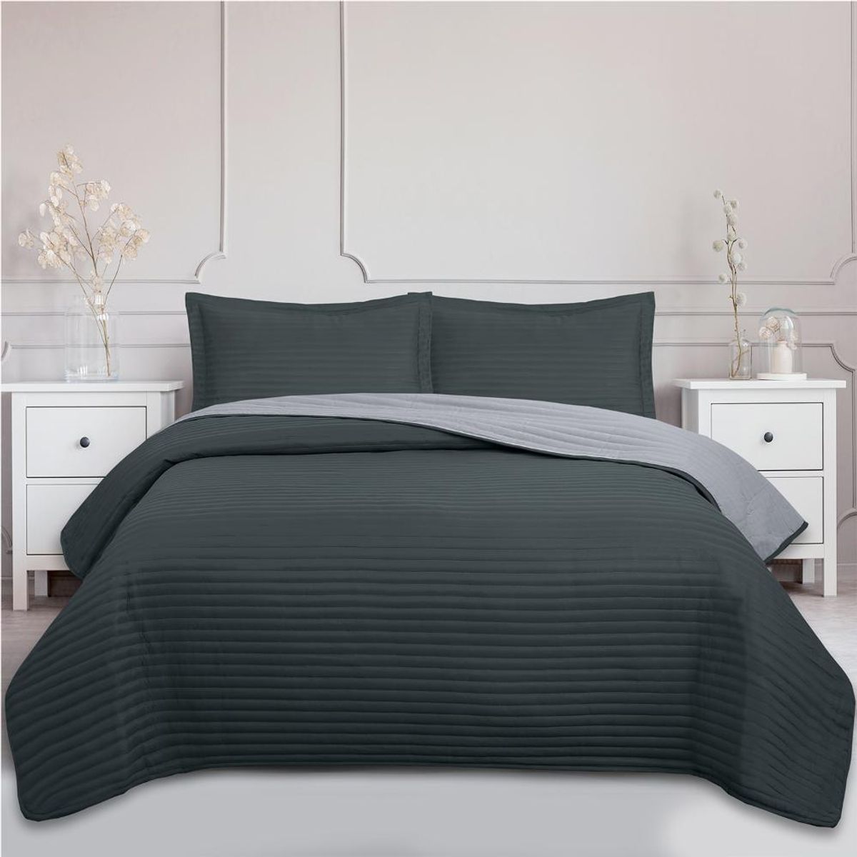 ANDES - Quilt Andes Bicolor Gris