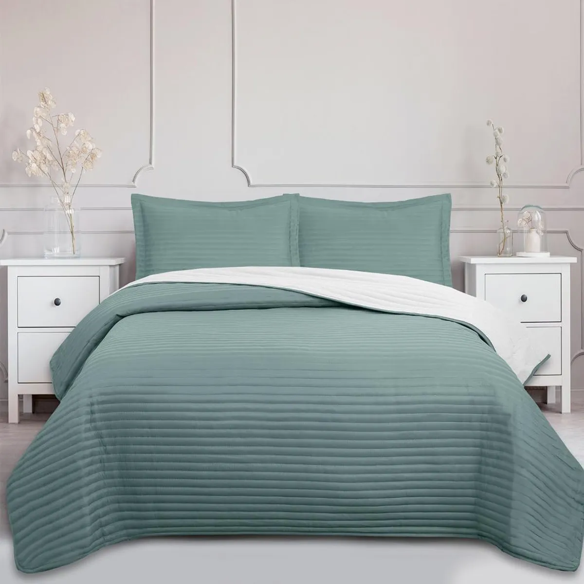 ANDES - Quilt Andes Bicolor Verde