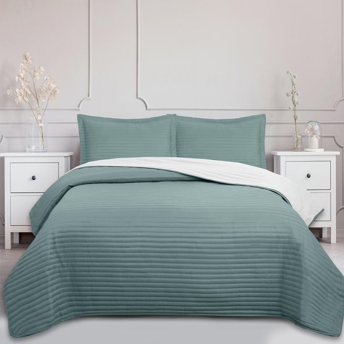 ANDES - Quilt Andes Bicolor Verde
