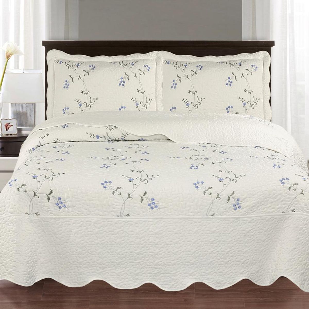 ANDES - Quilt Andes Bordado Toronto Azul