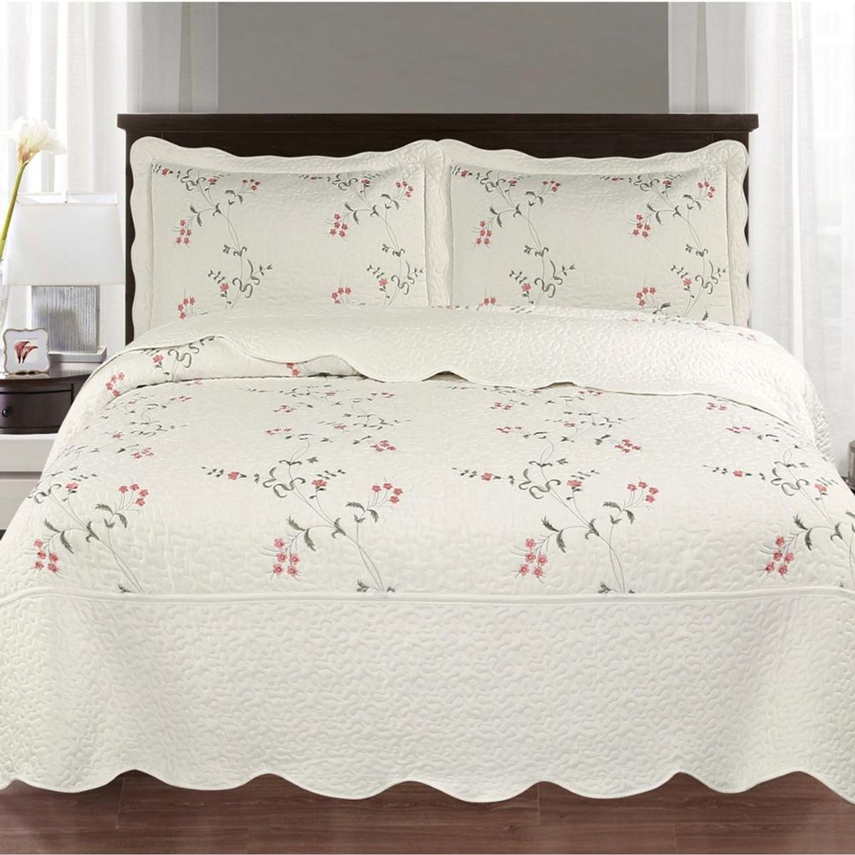 ANDES - Quilt Andes Bordado Toronto Rosa