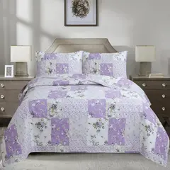ANDES - Quilt Estampado Patchwork Lila