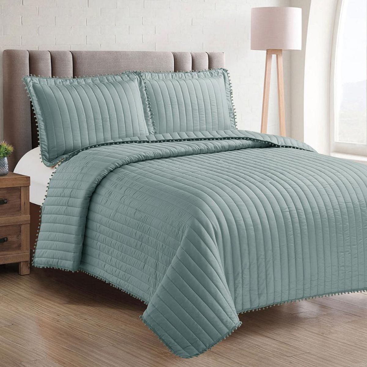 ANDES - Quilt Andes Pom Pom Aqua