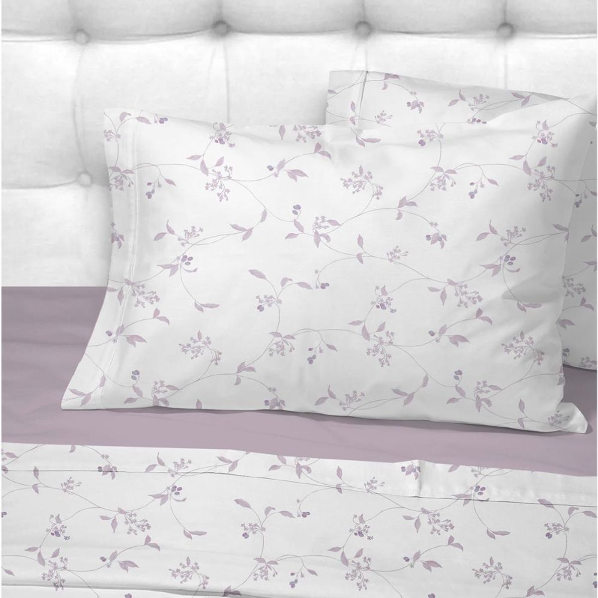 ANDES - Sabanas Andes 180 Hilos Estampada Enredadera Lila King