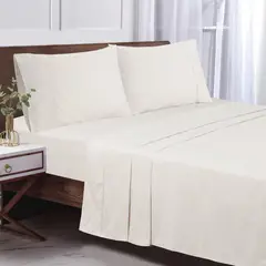 ANDES - Sabana 200 Hilos Beige Super King