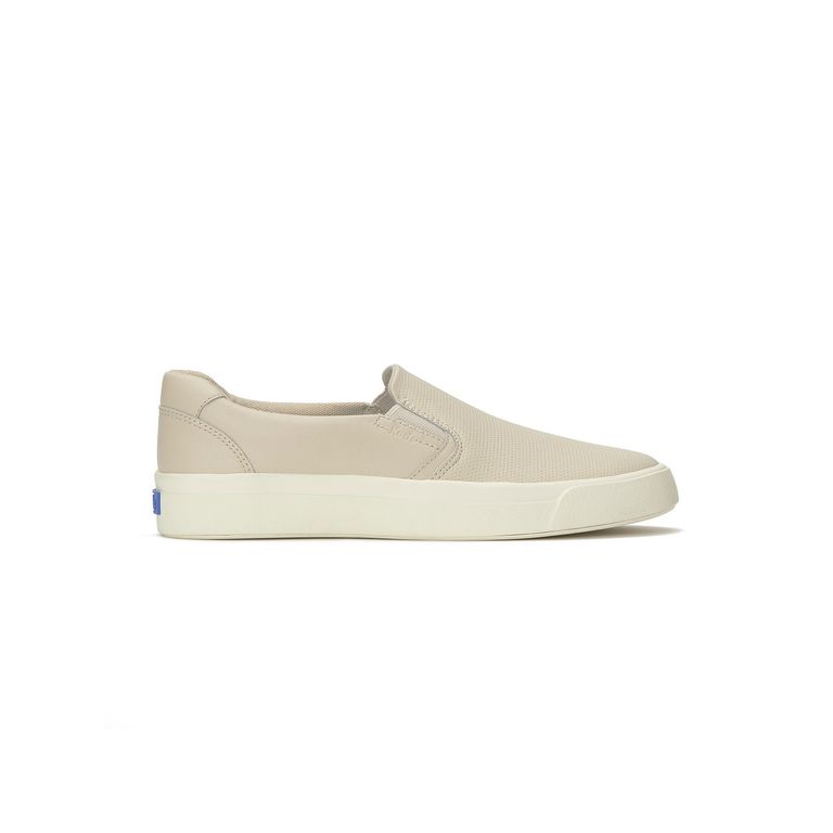 Zapatilla Cuero Mujer Pursuit Slip Crema