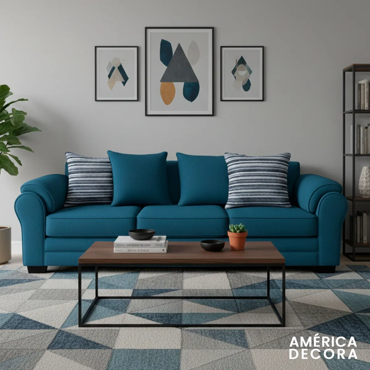 AMERICA DECORA - Sofá 4 Cuerpos XL Con Resorte Estructural Grandón Chenille