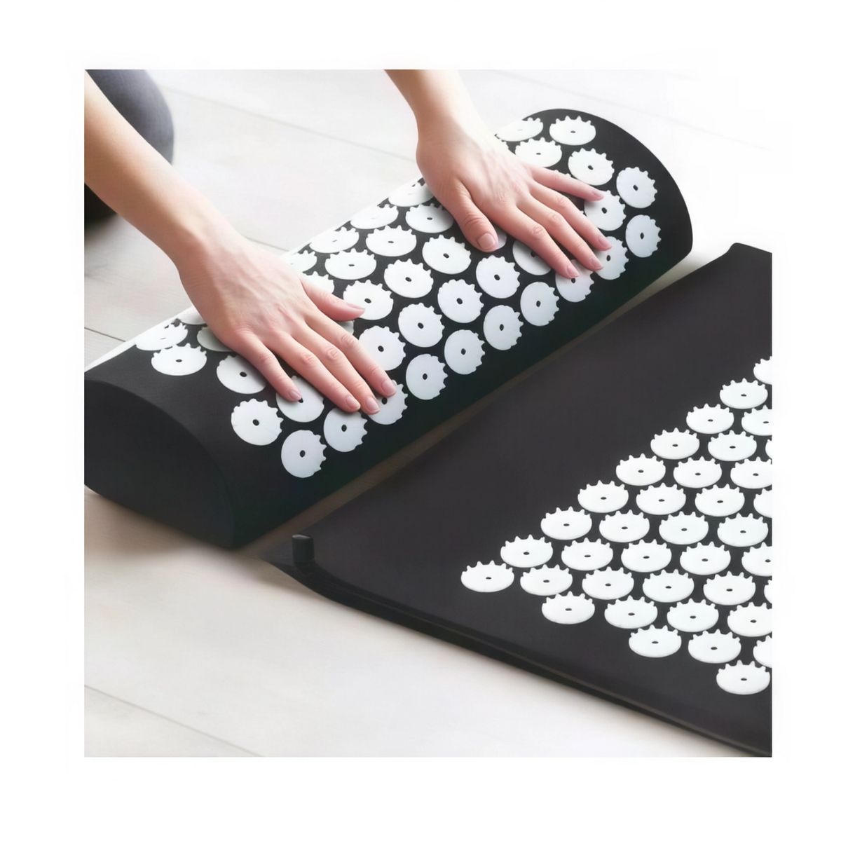 MOVI - Alfombra de Acupresión y Cojín para Relajación y Yoga