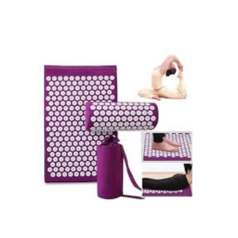 MOVI - Alfombra de Acupresión y Cojín para Relajación y Yoga