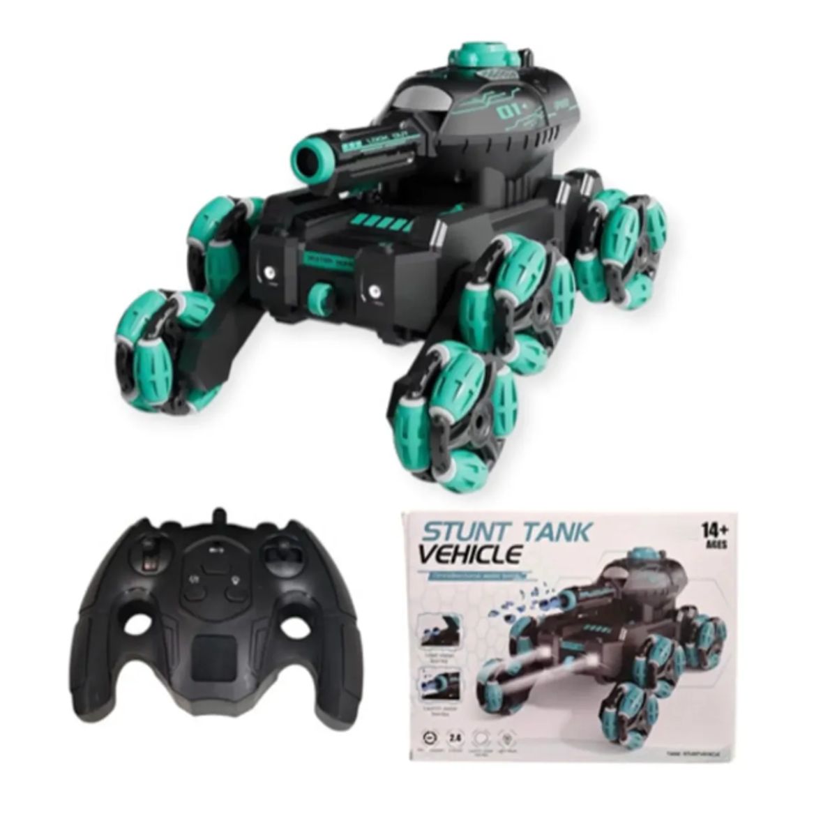 GENERICO - Auto Tanque Lanza Bombas De Agua A Control Remoto Para Niños