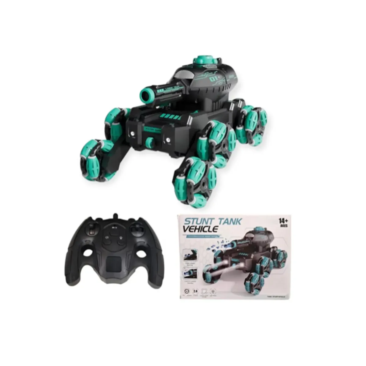 GENERICO - Auto Tanque Lanza Bombas De Agua A Control Remoto Para Niños