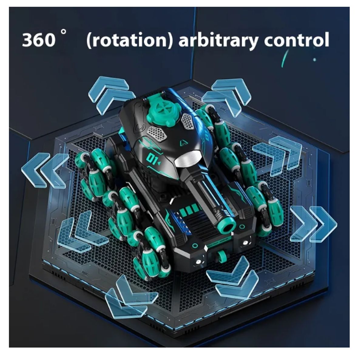 GENERICO - Auto Tanque Lanza Bombas De Agua A Control Remoto Para Niños