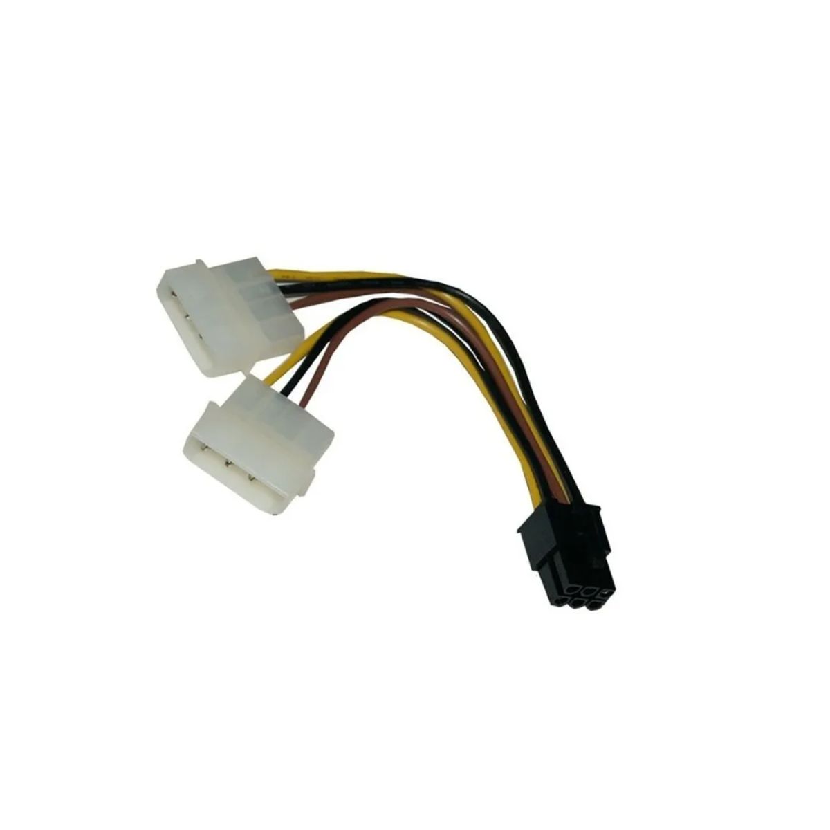 GENERICO - Controla Cable Poder Tarjeta Video Pci-ex 6pin 4pin Molex X2