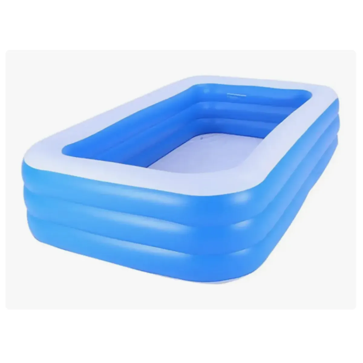 GENERICO - Piscina Inflable Niños Familia Pool Rectangular 180CM  Azul