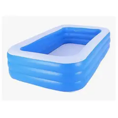 GENERICO - Piscina Inflable Niños Familia Pool Rectangular 180CM Azul