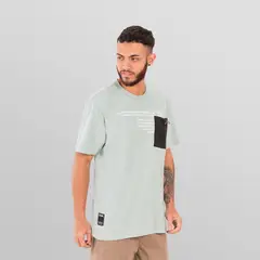 GANGSTER - Polera Mc Especial Bpocket Verde Overcore