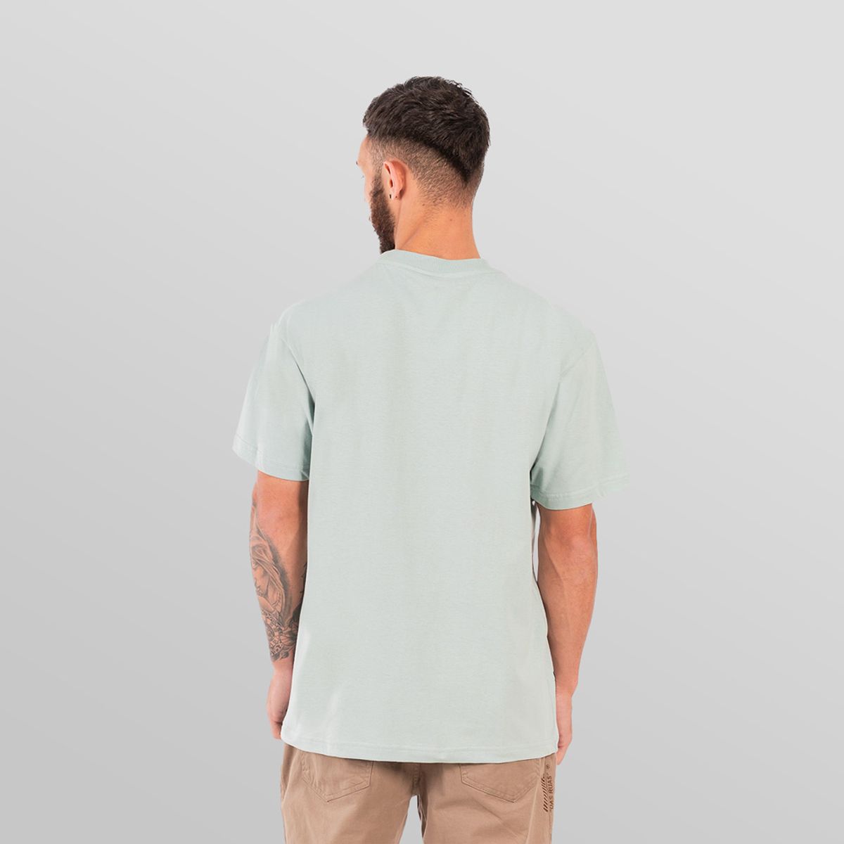 GANGSTER - Polera Mc Especial Bpocket Verde Overcore