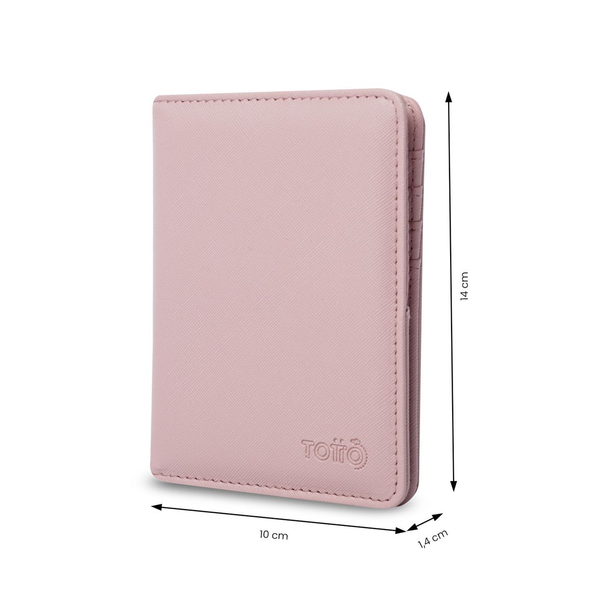 TOTTO - Porta Pasaporte Holdery con RFID Blocker Rosado  Totto