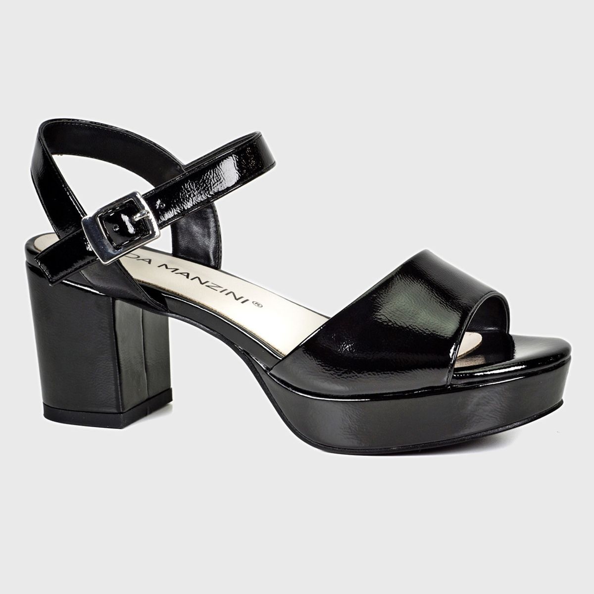 EDA MANZINI - Sandalia Jimena Negro Charol EDA MANZINI