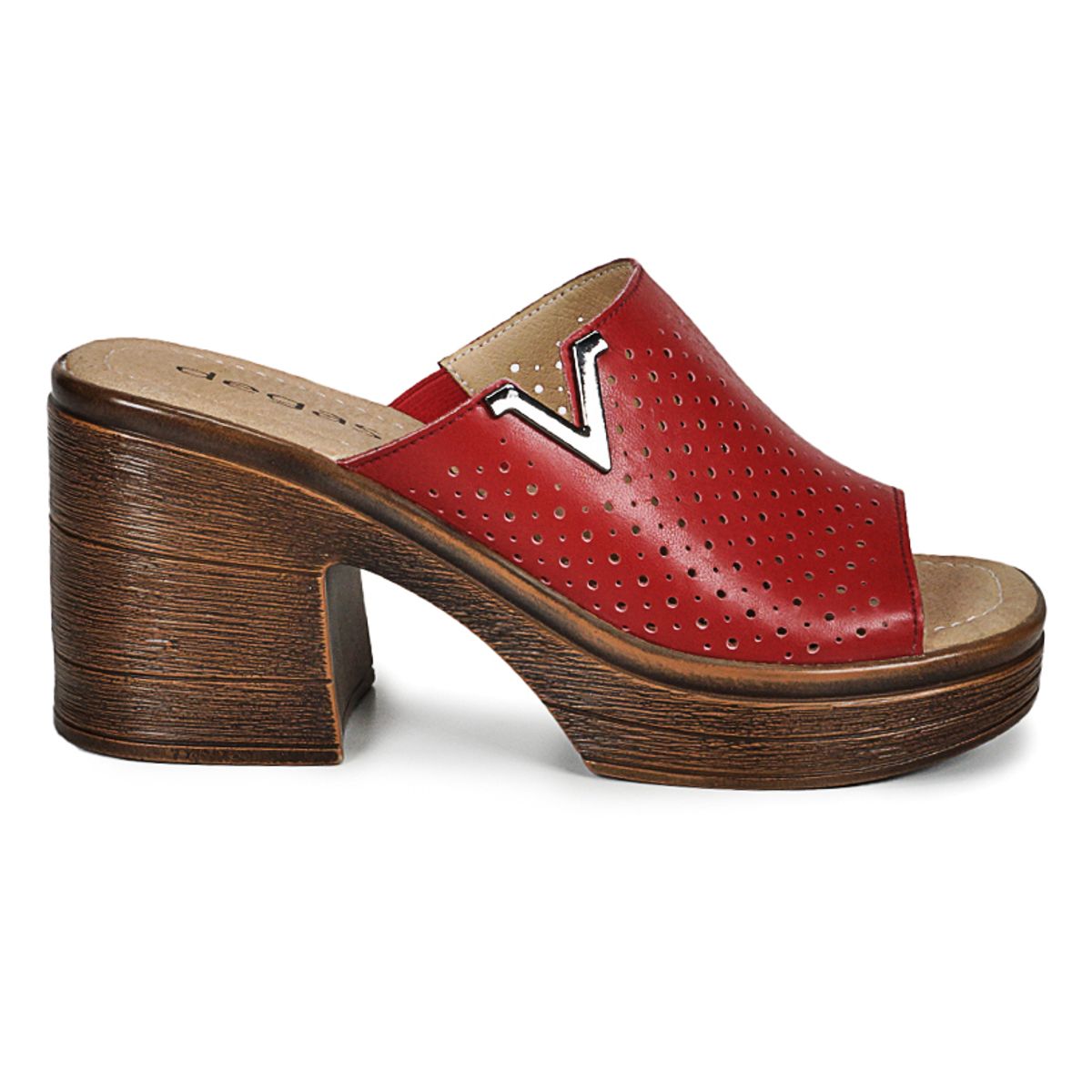 DEGAS - Sandalia Cuero Artis Rojo DEGAS