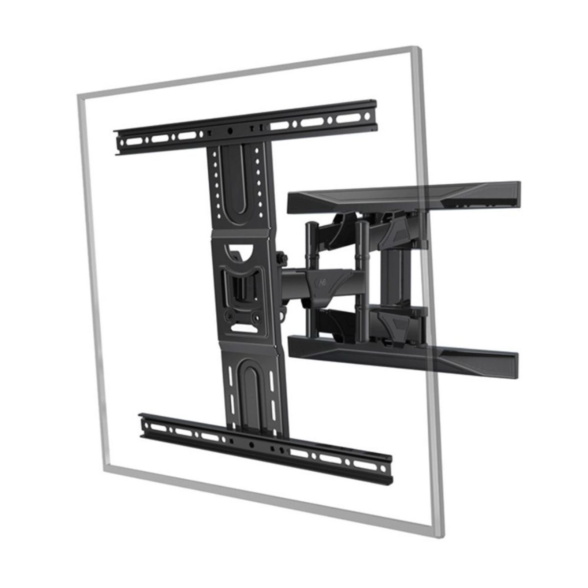 NOVYSTOR - Soporte TV Full Motion 40–80" Acero Reforzado Giro 180°