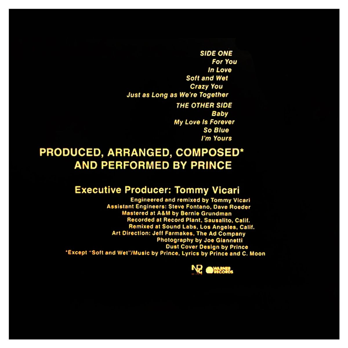 GENERICO - Prince - For You - Vinilo